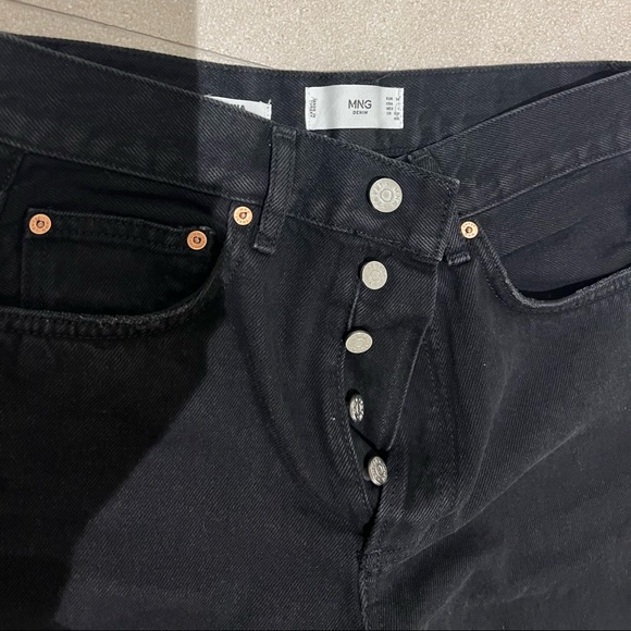 Mango Selina ripped high waist straight leg jeans - Picture 4 of 5